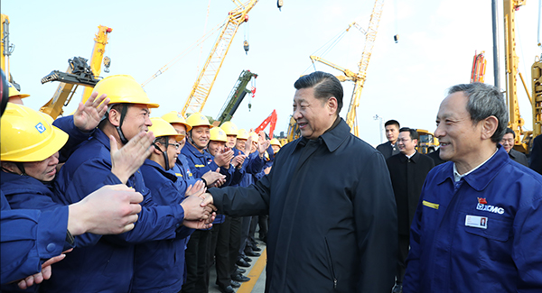 中共中央總書記、國家主席、中央軍委主席習(xí)近平親臨徐工集團(tuán)考察調(diào)研