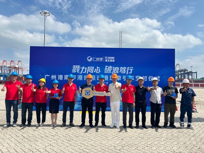 全力以赴！徐工純電動港口牽引車綠動廣州南沙港