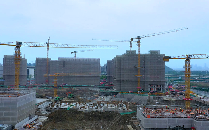 筑夢云谷 徐工群塔“點(diǎn)亮”西湖大學(xué)